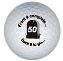 50 years old golf ball print