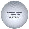 mother father thanks golf ball print