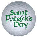 st patricks day golf ball print