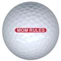 mom rules golf ball print